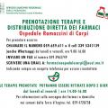 Prenotazione e distribuzione farmaci   Carpi