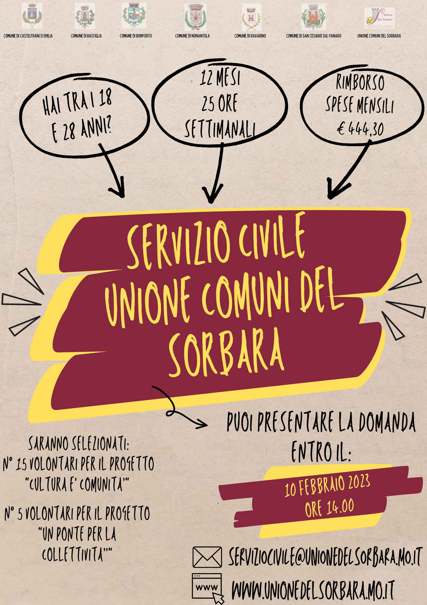 SERVIZIO CIVILE - UNIONE COMUNI DEL SORBARA foto 