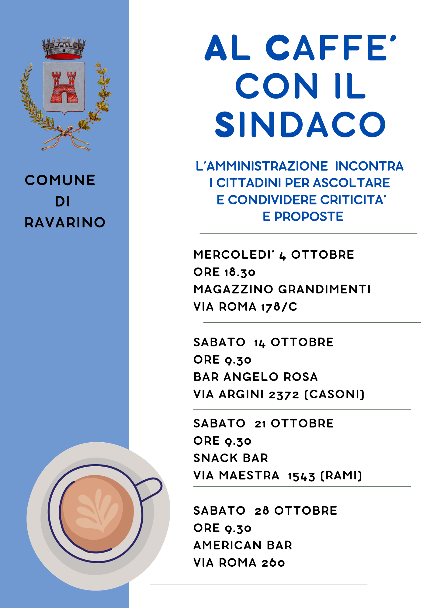 Al Caffè con il Sindaco foto 