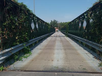Riapertura del ponte Bailey tra gli abitati di Stuffione e Solara foto 