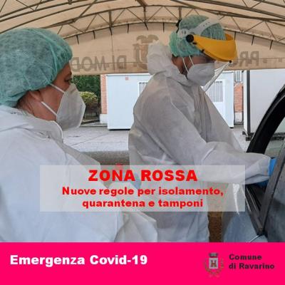 Zona rossa. Nuove regole per isolamento, quarantena e tamponi foto 