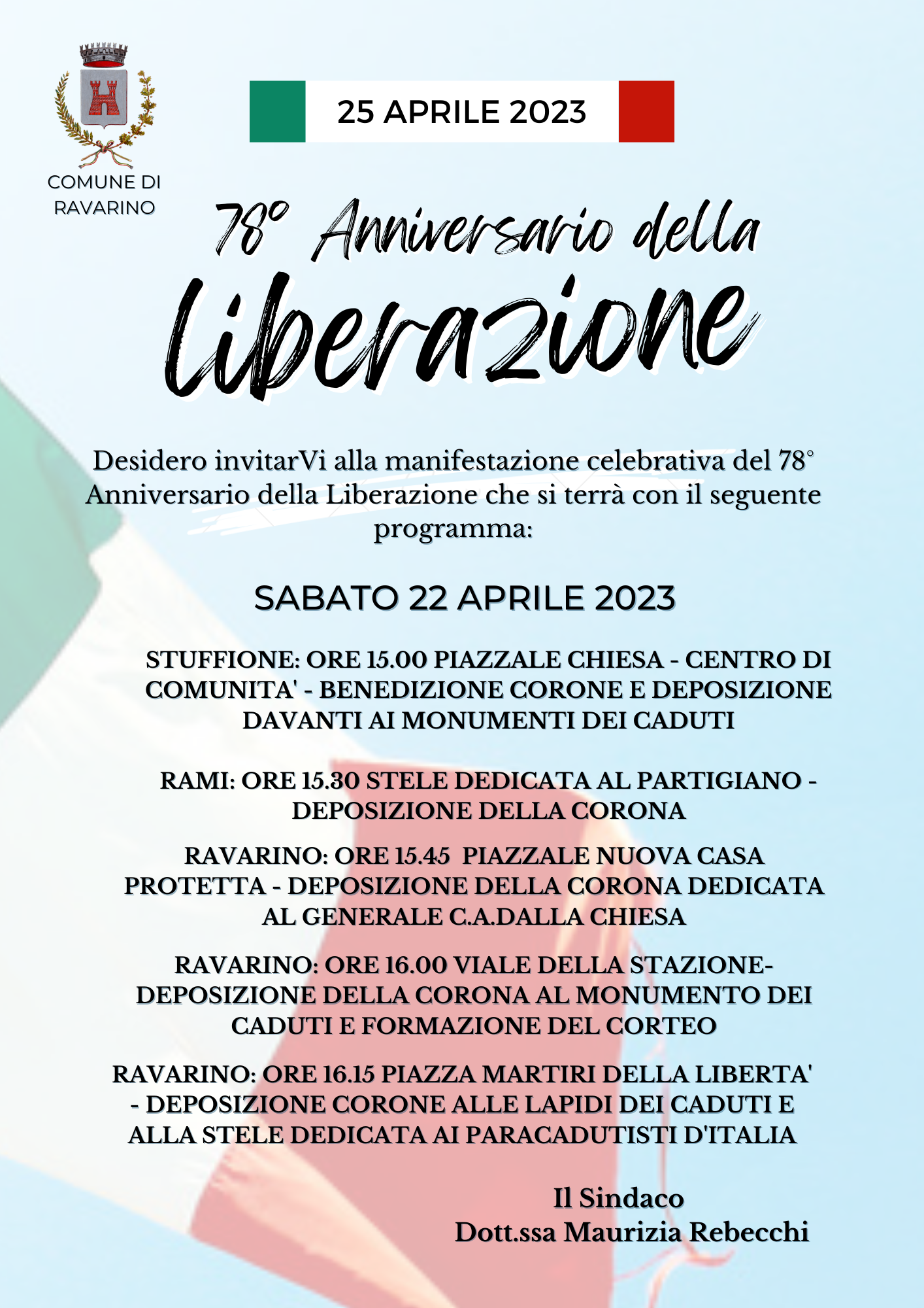 78°ANNIVERSARIO DELLA LIBERAZIONE